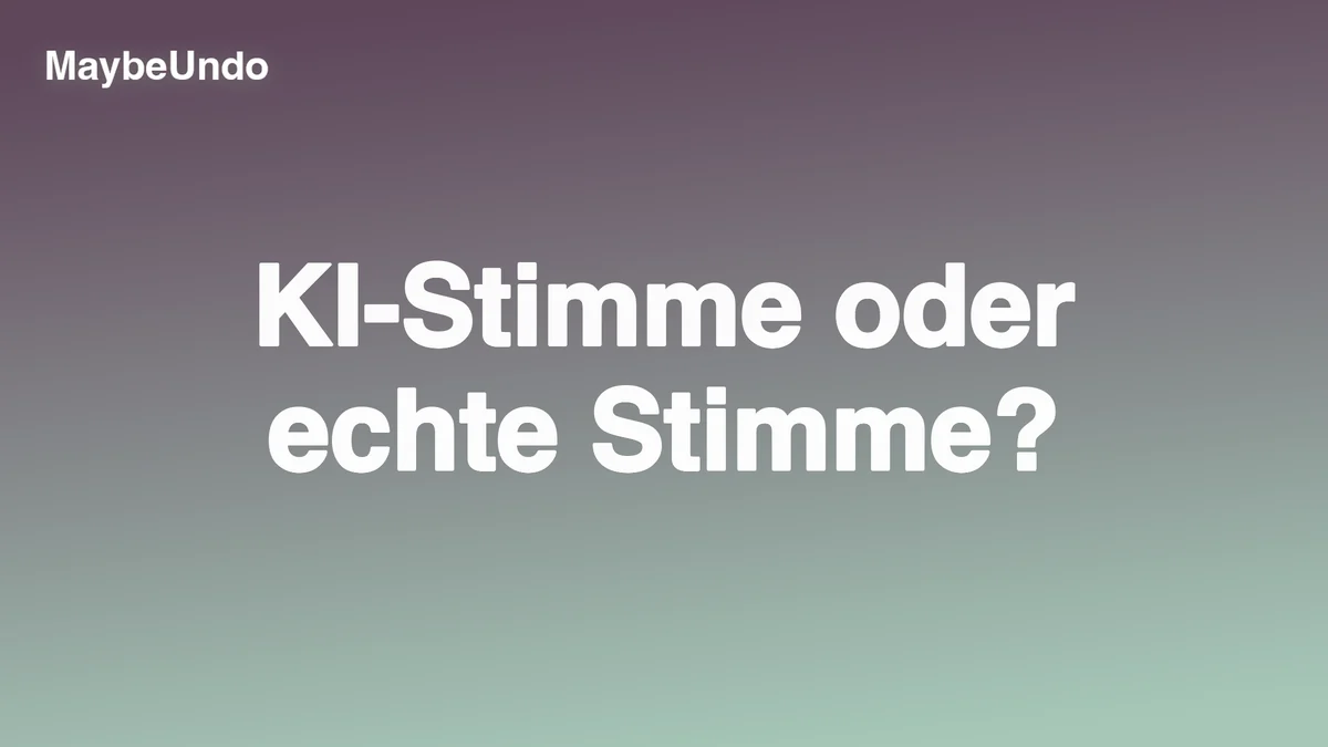 Vergleich zwischen KI-Voiceover und menschlicher Stimme für Produktdemo-Videos